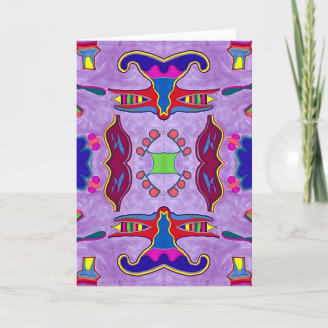 Carte de voeux Purple Dragon (Devant)