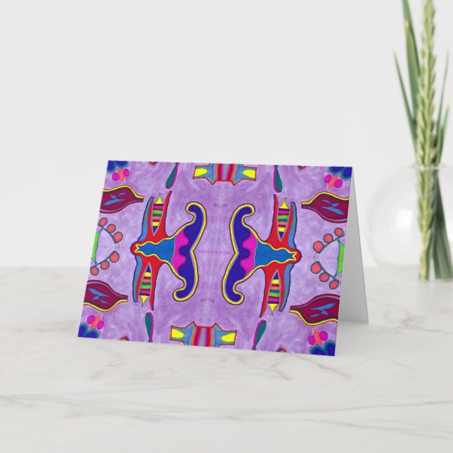 Carte de voeux Purple Dragon (Devant)