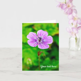 Carte de voeux Purple Geranium