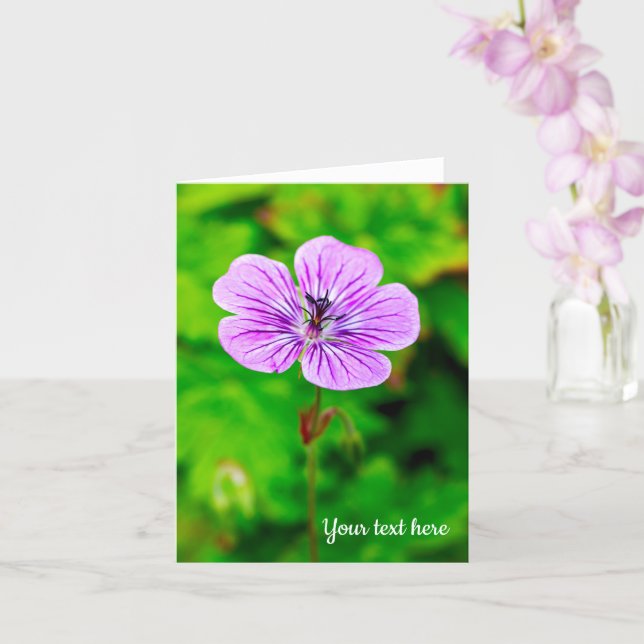 Carte de voeux Purple Geranium (Orchidée)