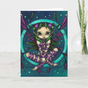 Carte de voeux "Purple Ribbon Fairy"