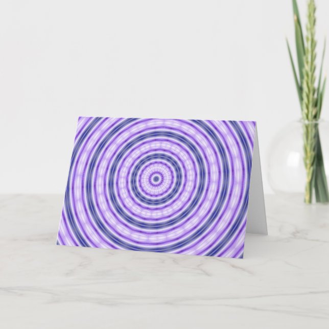 Carte de voeux Purple Swirl (Devant)