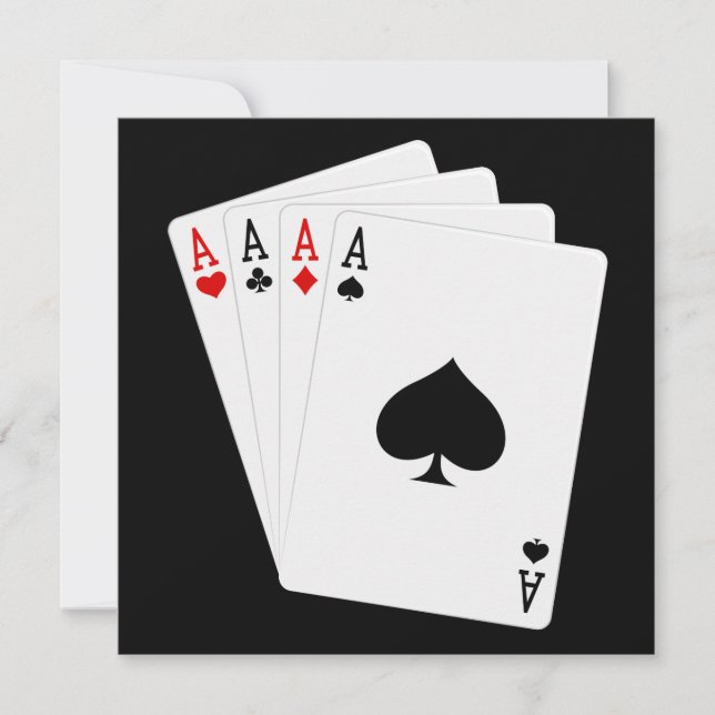 Carte de voeux Quatre As (Devant)