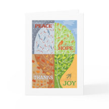 Carte de vœux Quatre Saisons