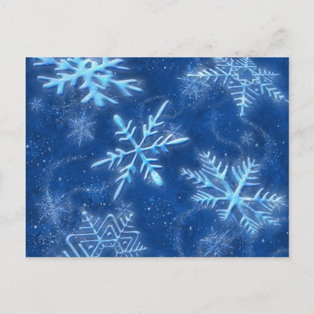 Carte de Vœux Qu'il Neige (Devant)