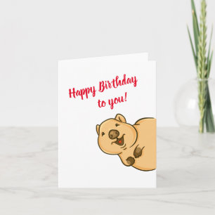 Carte de voeux Quokka, anniversaire