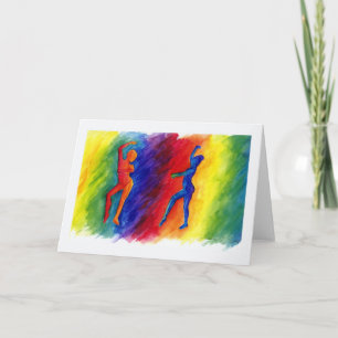 Carte de voeux Rainbow Degas