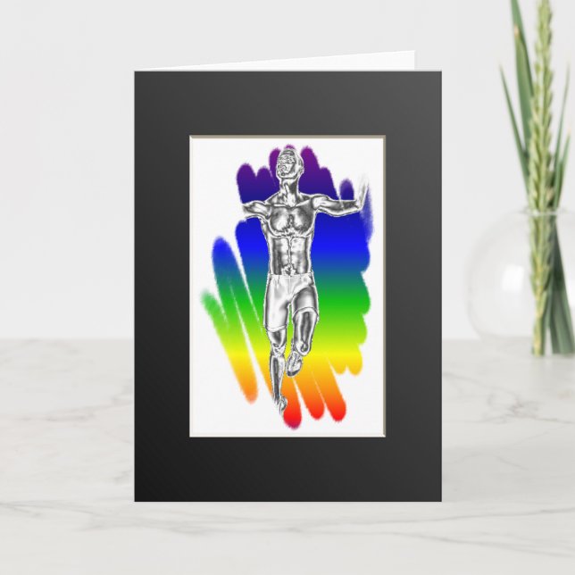 Carte de voeux Rainbow Runner Victory (Devant)