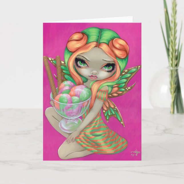 Carte de voeux "Rainbow Sherbet Fairy" (Devant)