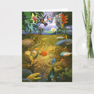 Carte de voeux Rainforest Wildlife