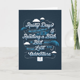 Carte de voeux Rainy Day Adventure