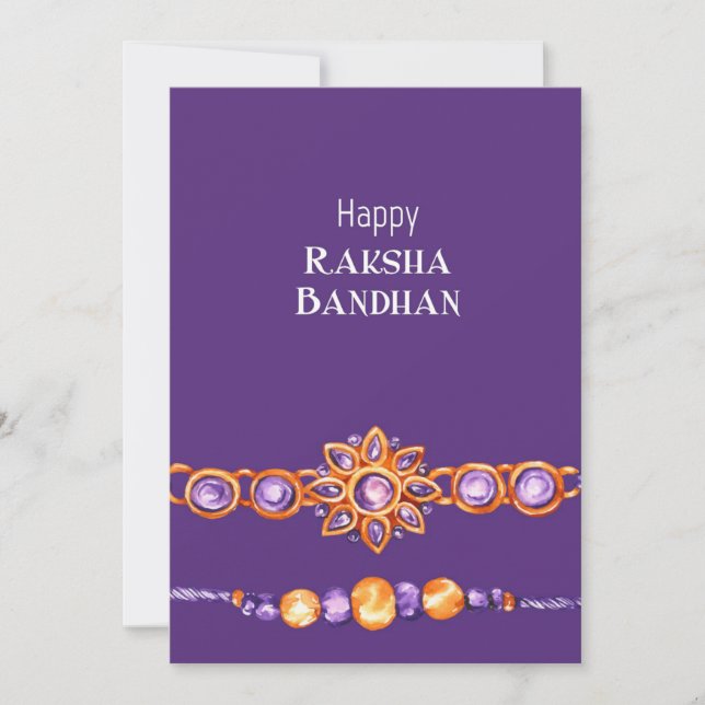 Carte de voeux Raksha Bandhan Bracelets (Devant)