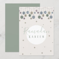 Carte de voeux Ramadan Kareem, carte cadeau