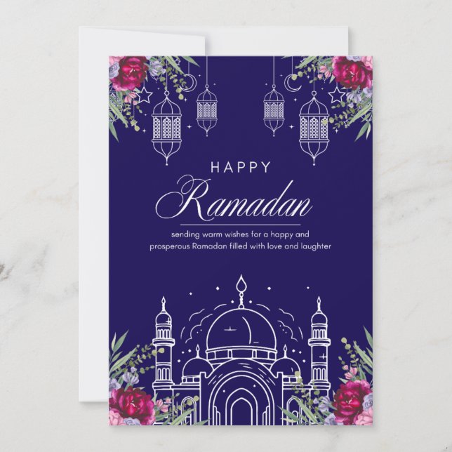 Carte de vœux Ramadan Mubarak  (Devant)