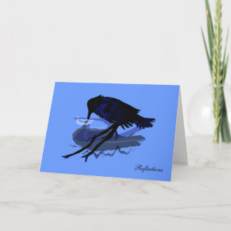 Carte de voeux Raven Reflections
