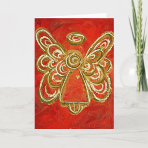 Carte de voeux Red Angel ou Carte pour notes