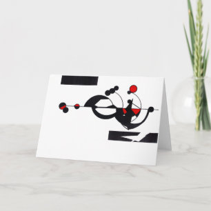 Carte de voeux "Red Geo Design"