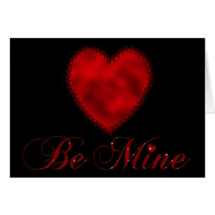 Carte de voeux Red Heart Be Mine