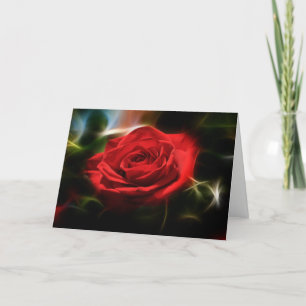 Carte de voeux Red Rose