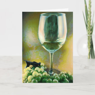 Carte de voeux Réflexions sur le vin