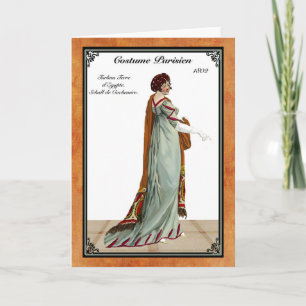 Carte de voeux Regency Fashion 1802