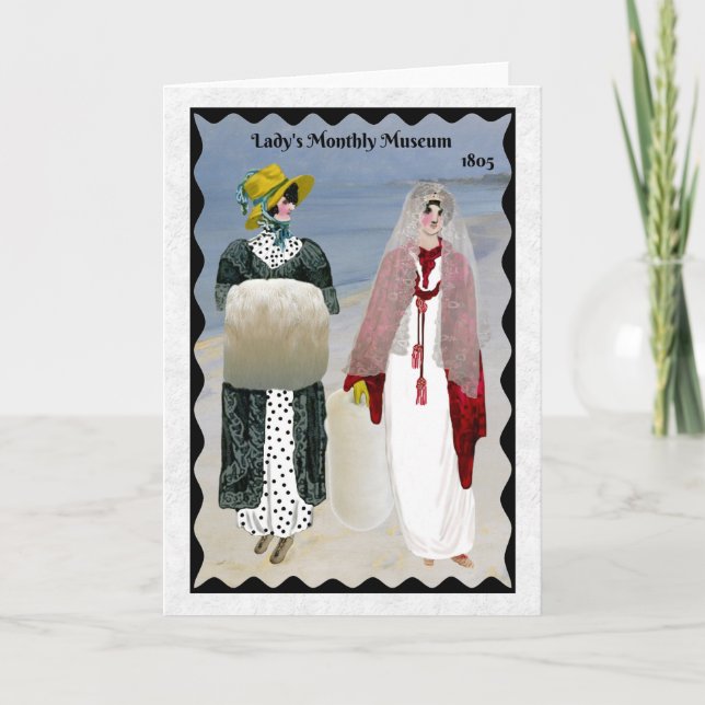 Carte de voeux Regency Fashion 1805 (Devant)