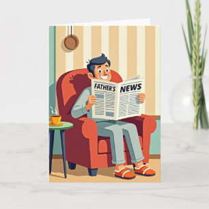 Carte de vœux relaxante pour la fête des pères