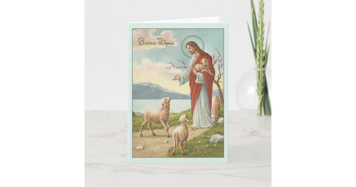 Carte De Voeux Religieuse Italienne Vintage De Zazzle Fr