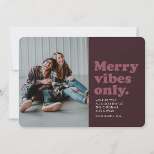 Carte de vœux rétro amusante avec des vibrations j