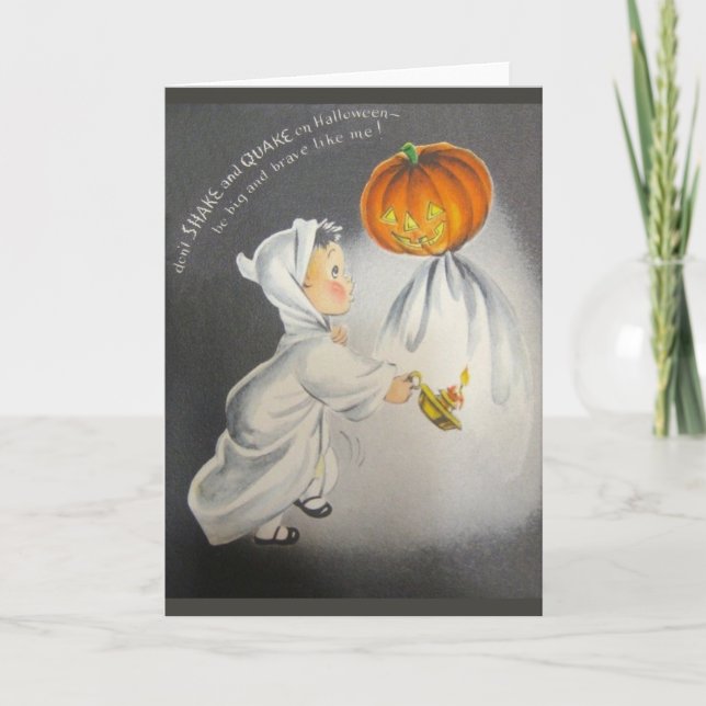 Carte de voeux Retro Halloween (Devant)