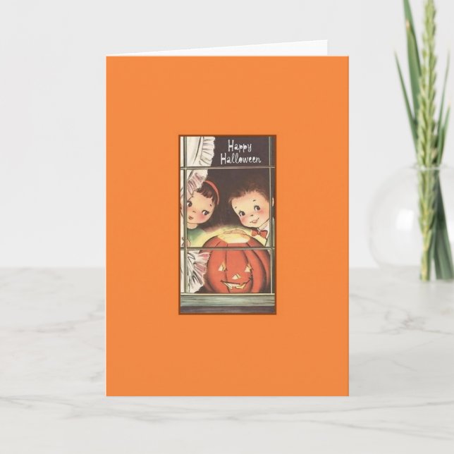 Carte de voeux Retro Halloween (Devant)