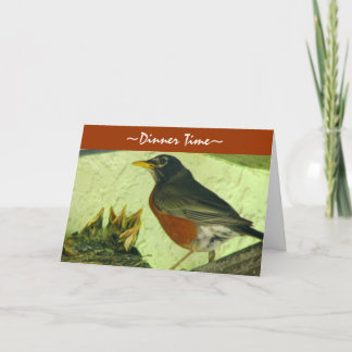 Carte de voeux Robin