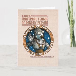 Carte de voeux Robot Labour Union