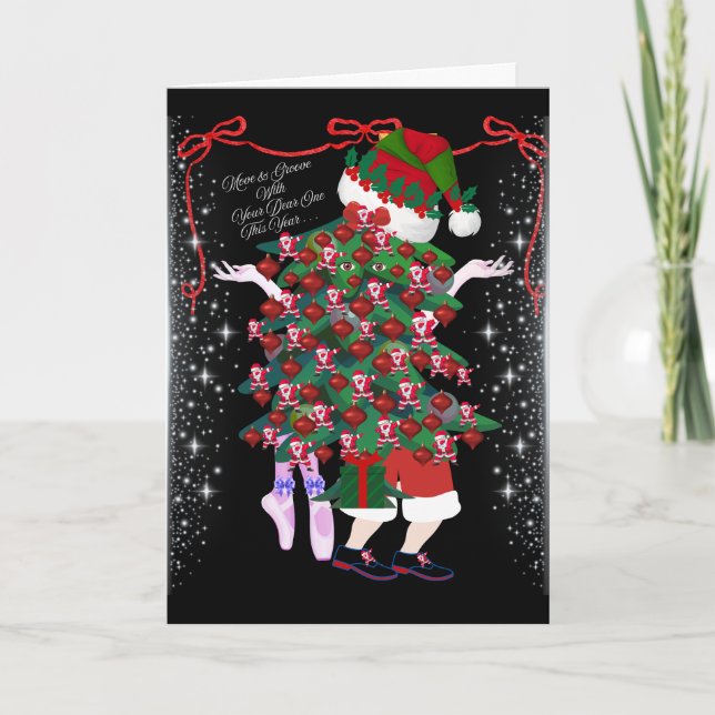 Carte de vœux Rock-in Around The Christmas Tree (Devant)