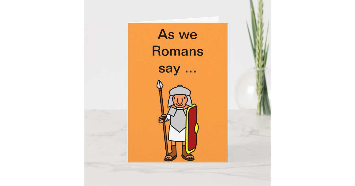 Carte De Voeux Romaine De Joyeux Anniversaire Zazzle Fr Carte De Voeux Romaine De Joyeux Anniversaire Zazzle Fr
