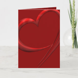 Carte de voeux romantique de coeur