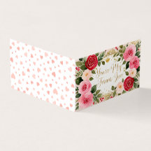 Carte de voeux romantique de la Saint-Valentin