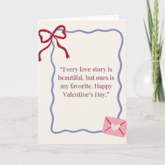 Carte de vœux romantique de la Saint-Valentin | Él