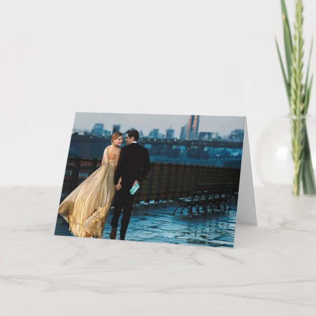 Carte de voeux romantique de Valentines d'amour de (Devant)