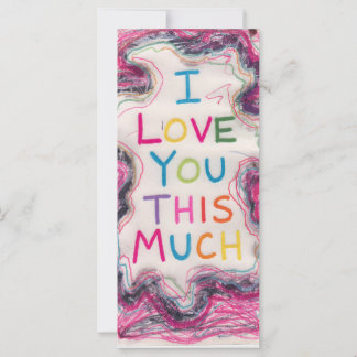 Carte de vœux romantique Je t'aime autant