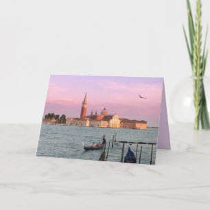 Carte de voeux Romantique Venise Italie