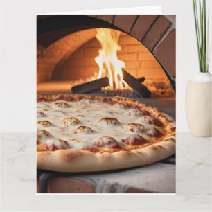 CARTE DE VOEUX ROMANTIQUE VOUS M'AVEZ EU À PIZZA