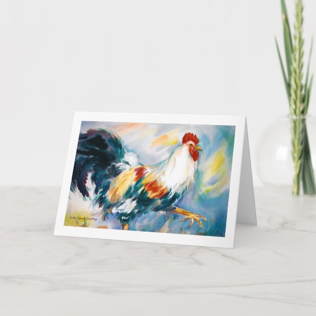 Carte de voeux Rooster (Devant)