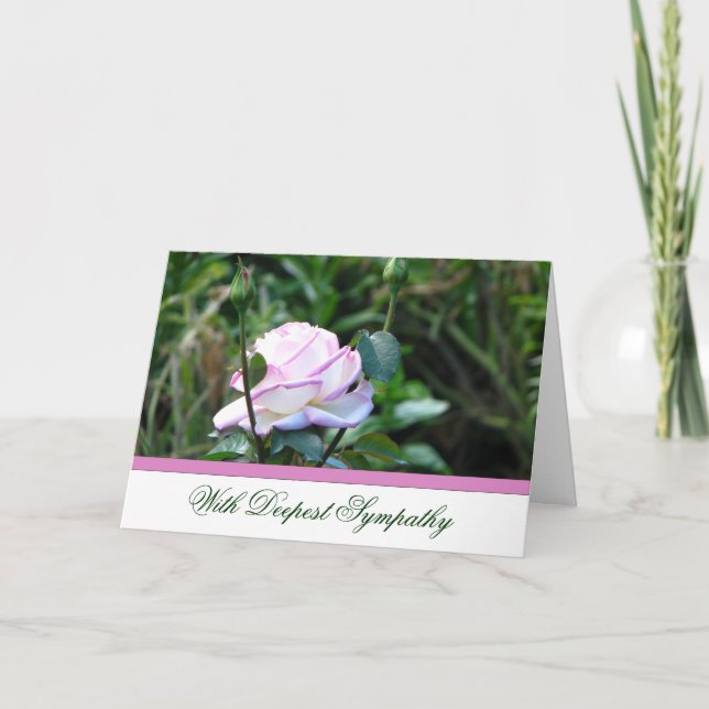 Carte de voeux rose (Devant)