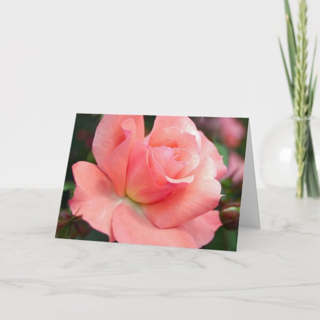 Carte de voeux rose (Devant)