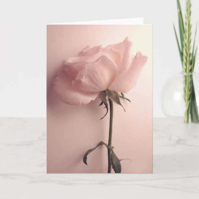 Carte de voeux rose (Devant)