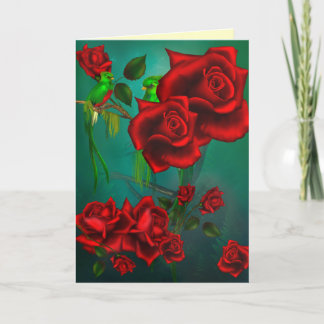 Carte de voeux rose