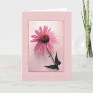 Carte de voeux rose de Coneflower
