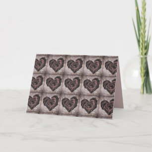 carte de voeux rose goth heart