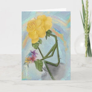 Carte de voeux Rose Rosepresents Thinker.